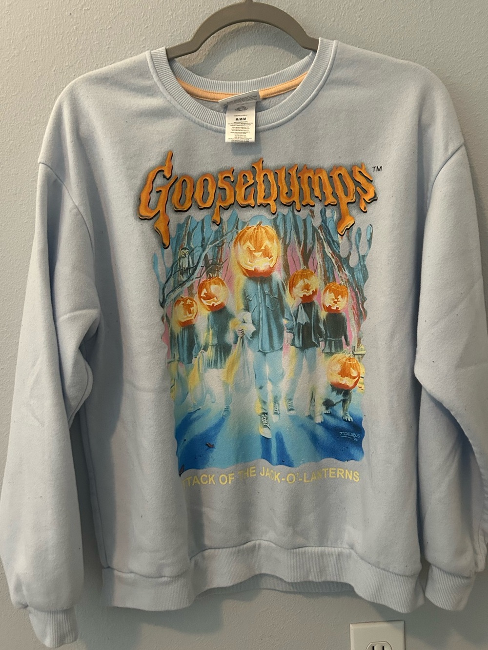 Target Goosebumps Light Blue Graphic Sweatshirt
